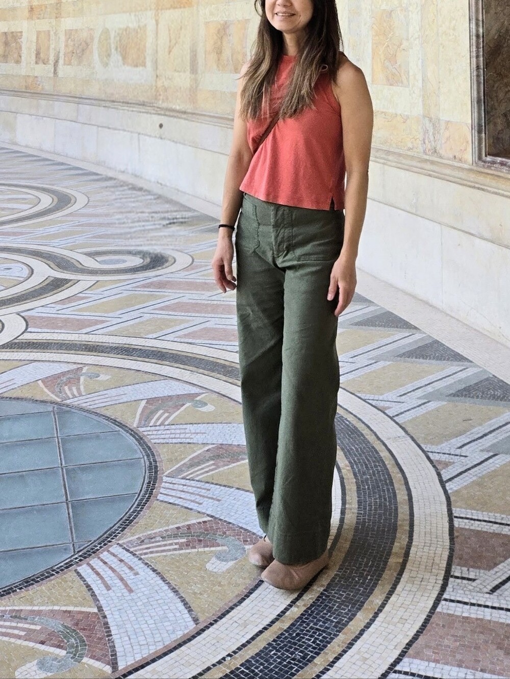 Maeve Colette Pants Women's Size 25 Sage Green - Picture 2 of 5